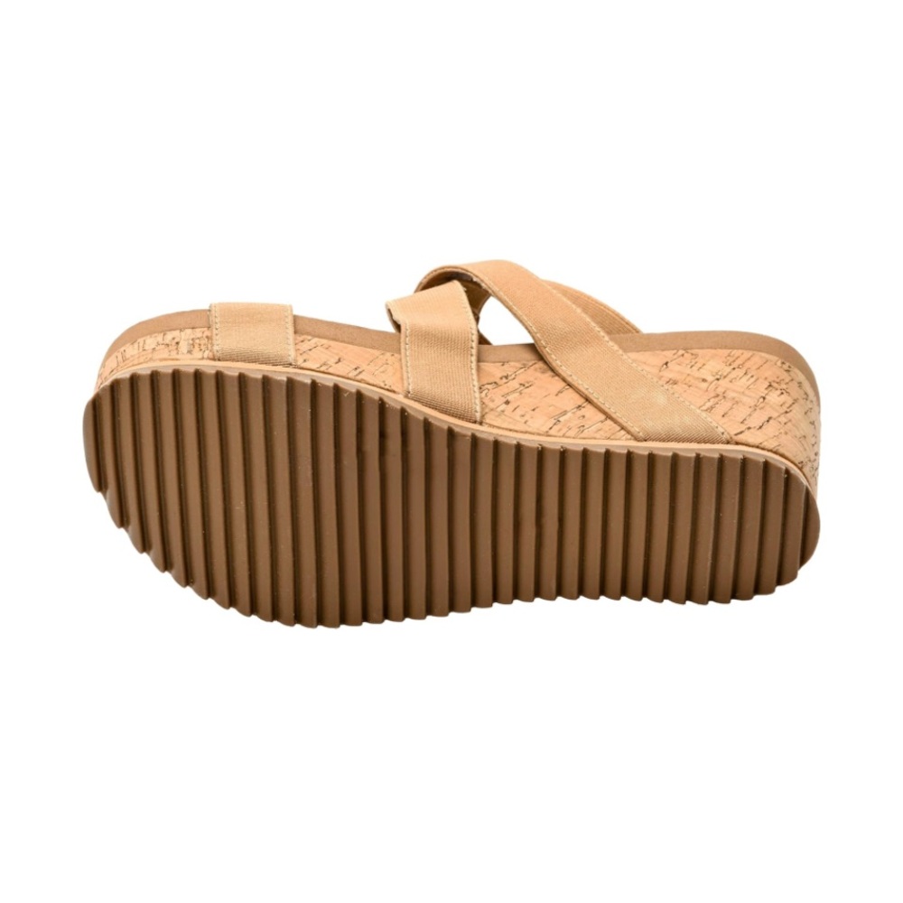 NIBX CORKYS QUIRKY BUT CUTE CORK WEDGE SANDALS 👡 - CAMEL, Sz.6, BNIBX - Picture 8 of 16